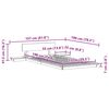 vidaXL Cadre de lit Marron 75 x 190 cm bois