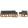 vidaXL Ensemble de canap&eacute;s d'ext&eacute;rieur 6 pc 6 place
