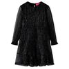 Robe à manches longues pour enfants noir 128