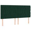 vidaXL Cadre de lit sans matelas vert fonc&eacute; velours