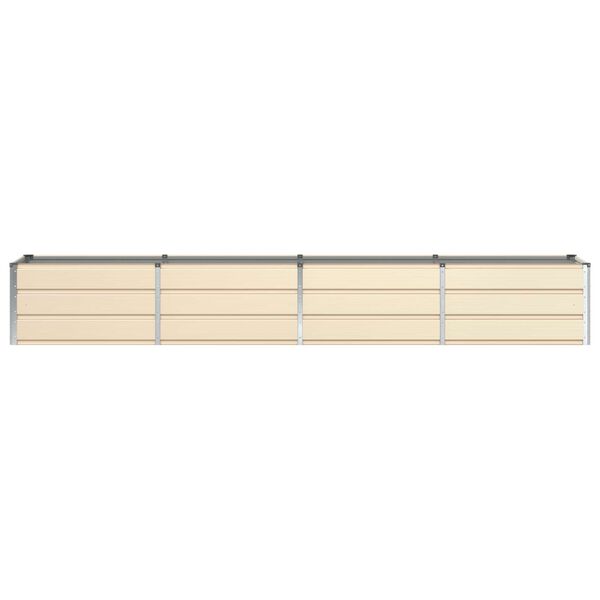 vidaXL Jardini&egrave;re Ivoire 320 x 80 x 45 cm Acier