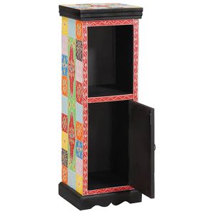 vidaXL Commode Multicolore 30 x 30 x 90 cm Bois de mangue massif