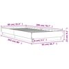 vidaXL Cadre de lit sans matelas ch&ecirc;ne marron 90x200cm bois ing&eacute;nierie