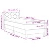 vidaXL Lit &agrave; ressorts avec matelas Bleu 100 x 200 cm tissu