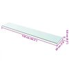 vidaXL Panneaux d'&eacute;tag&egrave;re 2 pcs Verre Transparent 110 x 20 cm