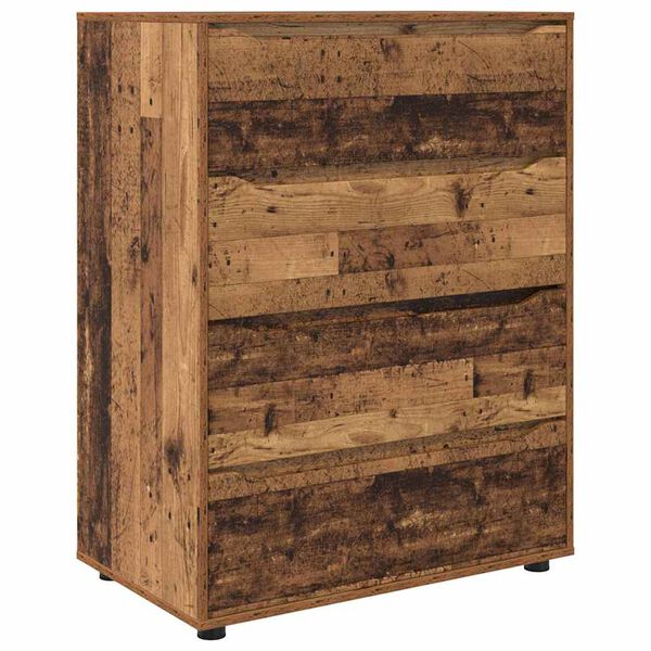 vidaXL Armoires de rangement 2 pcs Bois Ancien 80 x 48 x 105 cm