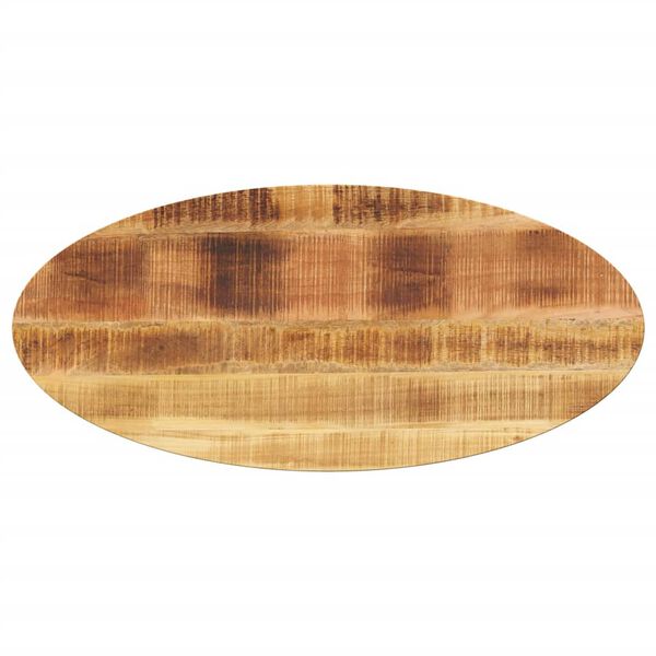 vidaXL Dessus de table 110x50x3,8 cm ovale bois massif de manguier
