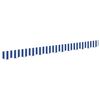 vidaXL Cordon d'auvent Bleu et Blanc 580 x 20 cm Toile
