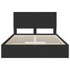 vidaXL Lit de Rangement Noir 140 x 190 cm Bois d'ing&eacute;nierie