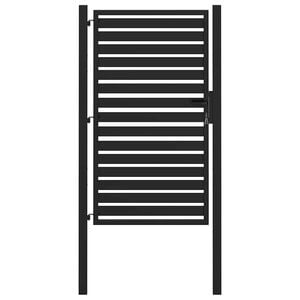 vidaXL Portail de jardin verrouillable noir 100x150 cm aluminium