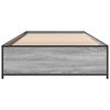 vidaXL Cadre de lit sans matelas sonoma gris 90x190 cm