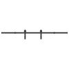 vidaXL Kit de quincaillerie de porte coulissante 200 cm Acier Noir