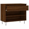 vidaXL Armoire &agrave; chaussures Ch&ecirc;ne marron 70x36x60 cm Bois d'ing&eacute;nierie