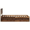 vidaXL Cadre de lit Bois ancien 100 x 200 cm Pin massif