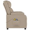 vidaXL Fauteuil de massage Cappuccino Similicuir