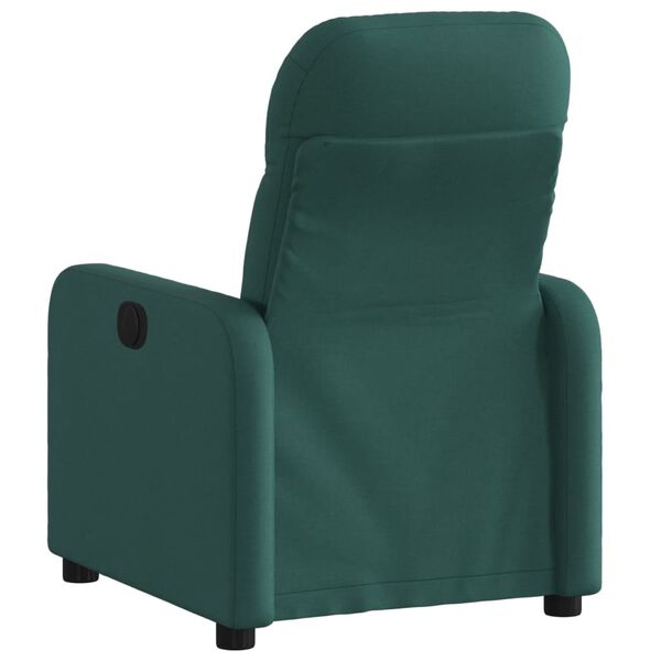 vidaXL Fauteuil inclinable &eacute;lectrique Vert fonc&eacute; Tissu