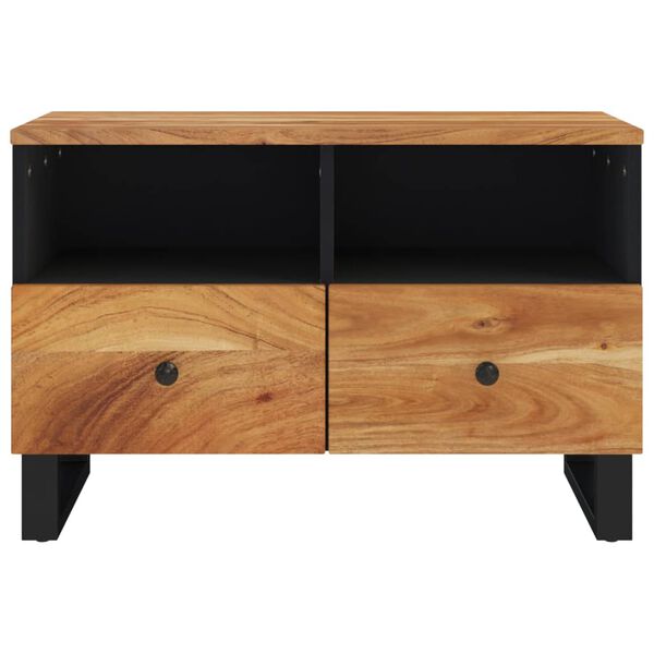 vidaXL Meuble TV 70x33x46 cm Bois d'acacia massif