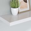 vidaXL &Eacute;tag&egrave;res murales flottantes 2 pcs blanc 120x23,5x3,8 cm MDF