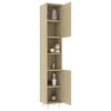 vidaXL Armoire de salle de bain Ch&ecirc;ne sonoma Bois d'ing&eacute;nierie