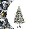 vidaXL Sapin de No&euml;l artificiel Blanc 120 cm PVC, Acier et Plastique