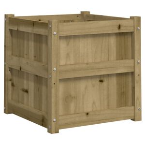 vidaXL Jardini&egrave;re 50x50x50 cm bois de pin impr&eacute;gn&eacute;