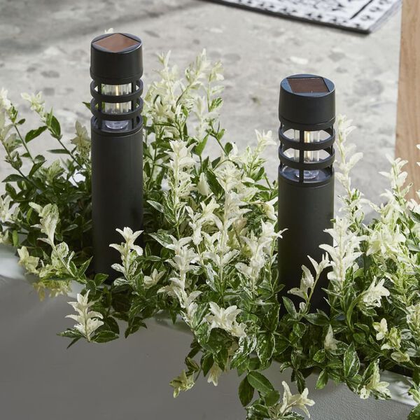 Luxform Lampes de jardin &agrave; LED solaires "Montelimar 3 pcs Noir