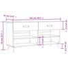 vidaXL Banc &agrave; chaussures sonoma gris 102x35x55 cm bois d'ing&eacute;nierie