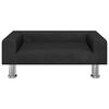 vidaXL Lit pour chien noir 70x45x26,5 cm velours