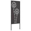 vidaXL &Eacute;cran de confidentialit&eacute; de jardin Fretwork Noir 50 x 140 cm
