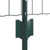 vidaXL Cl&ocirc;ture avec poteau Vert 0,8 x 10 m Acier et PVC