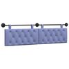 vidaXL T&ecirc;te de lit suspendue Bleu denim Tissu