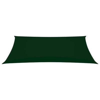 vidaXL Voile de parasol tissu oxford rectangulaire 4x7 m vert foncé