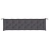 vidaXL Coussin de banc de jardin anthracite 200x50x7 cm tissu oxford