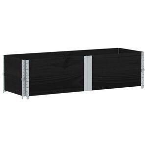 vidaXL Jardini&egrave;re noir 150x50 cm bois massif de pin