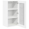 vidaXL Armoire suspendue 2 pcs Blanc 40 x 31 x 80 cm Bois d'ing&eacute;nierie