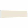 vidaXL Auvent lat&eacute;ral r&eacute;tractable de patio 117x514 cm Cr&egrave;me