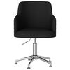 vidaXL Chaise pivotante de bureau Noir Tissu