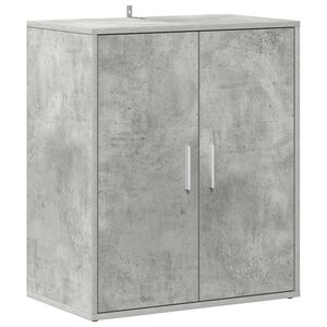 vidaXL Armoire &agrave; chaussures Gris b&eacute;ton 60x35x70 cm Bois d&rsquo;ing&eacute;nierie