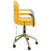 vidaXL Chaises &agrave; manger pivotantes lot de 4 jaune moutarde velours