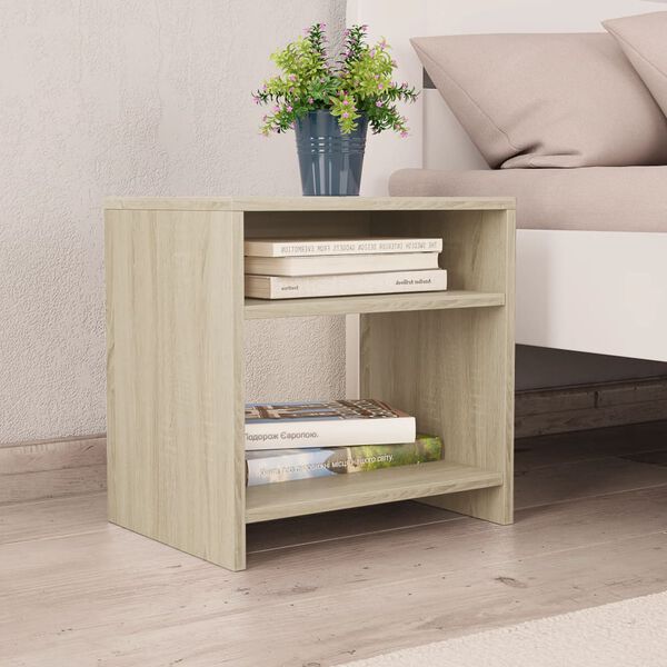 vidaXL Table de chevet Ch&ecirc;ne sonoma 40x30x40 cm Bois d'ing&eacute;nierie