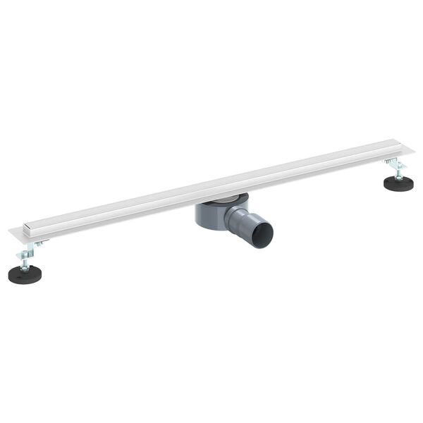 vidaXL &Eacute;vacuation de douche &agrave; 360&deg; avec mod&egrave;le slim Argent&eacute; 80 cm