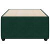 vidaXL Cadre de lit sans matelas vert fonc&eacute; 100x200 cm velours