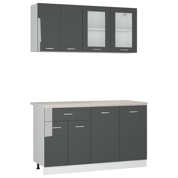 vidaXL Ensemble de meubles de cuisine 4 pcs plan de travail
