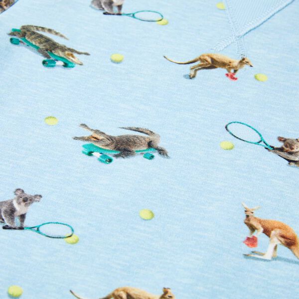 Sweatshirt pour enfants m&eacute;lange bleu clair 140