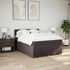 vidaXL Sommier &agrave; lattes de lit avec matelas Marron fonc&eacute; 160x200 cm