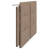 vidaXL Coussin de t&ecirc;te de lit Zadar cappuccino 160 cm similicuir