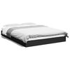 vidaXL Cadre de lit sans matelas noir 120x190 cm bois d'ing&eacute;nierie