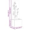 vidaXL &Eacute;cran de confidentialit&eacute; de jardin Floral Argent 50 x 140 cm