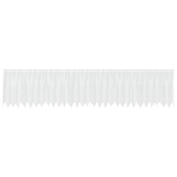 vidaXL Rideau en Dentelle avec des rideaux Blanc 100x750cm Polyester