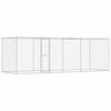 vidaXL Cage pour chien Argent&eacute; 600 x 200 x 200 cm Acier galvanis&eacute;